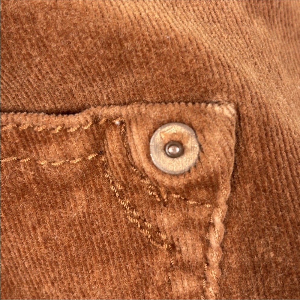 Pilcro By Anthropologie Pants Women’s 31 Brown Corduroy High Rise Skinny Preppy - Picture 9 of 12